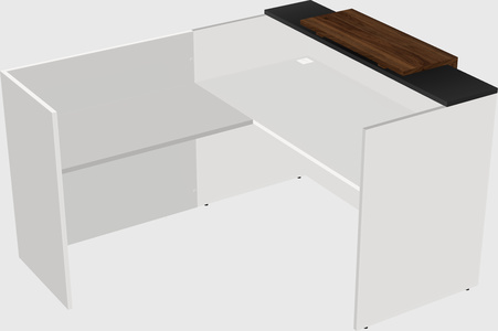 L-shaped modular reception