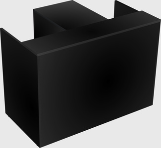 L-shaped modular reception