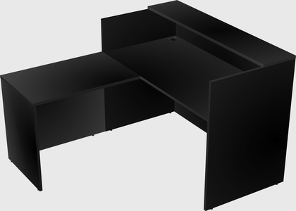 L-shaped modular reception