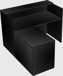 L-shaped modular reception