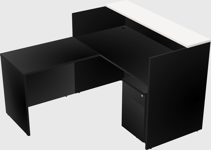 L-shaped modular reception