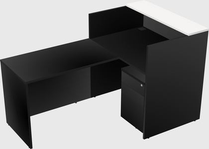 L-shaped modular reception