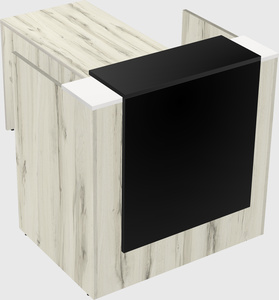 L-shaped modular reception
