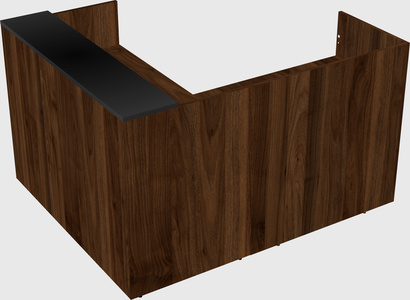 L-shaped modular reception