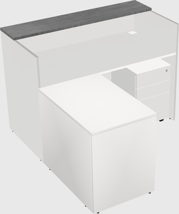 L-shaped modular reception