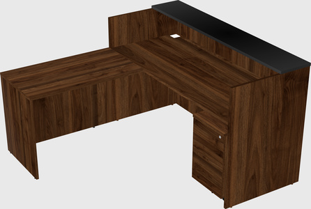 L-shaped modular reception