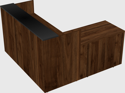 L-shaped modular reception