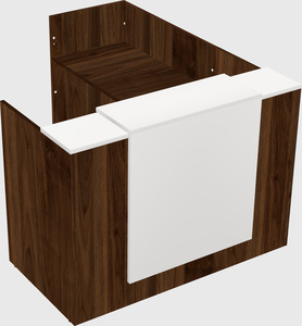 L-shaped modular reception