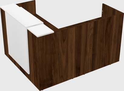 L-shaped modular reception
