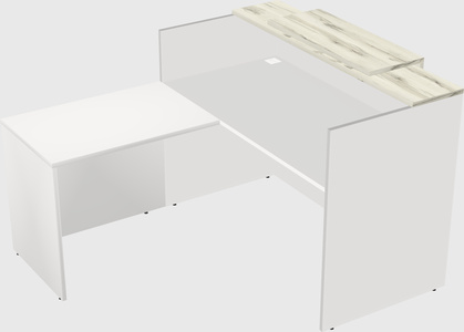 L-shaped modular reception