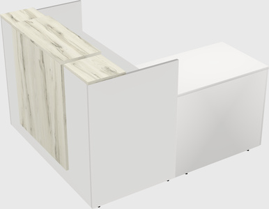 L-shaped modular reception