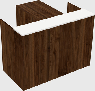 L-shaped modular reception