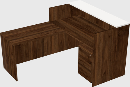 L-shaped modular reception