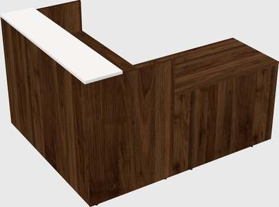 L-shaped modular reception
