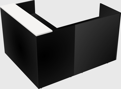 L-shaped modular reception