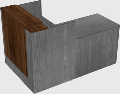 L-shaped modular reception