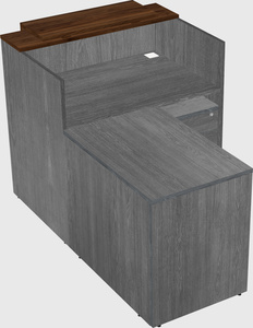 L-shaped modular reception