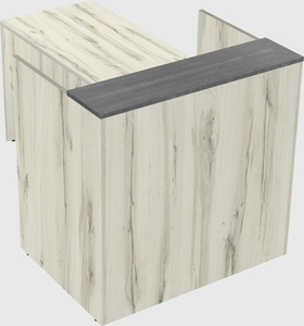 L-shaped modular reception