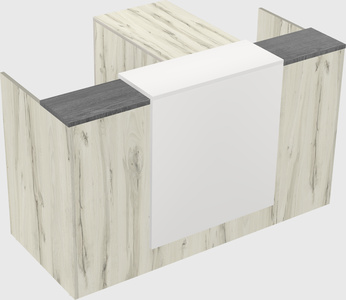 L-shaped modular reception