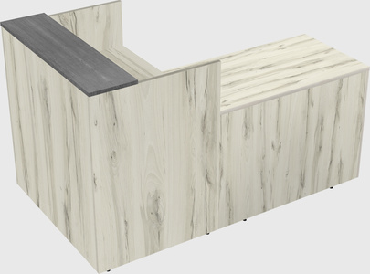 L-shaped modular reception
