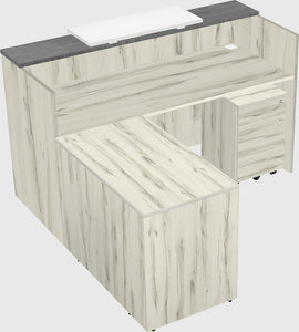 L-shaped modular reception