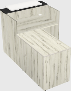 L-shaped modular reception