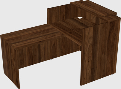L-shaped modular reception