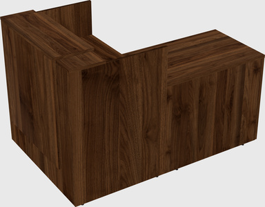 L-shaped modular reception
