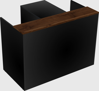 L-shaped modular reception