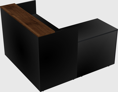 L-shaped modular reception