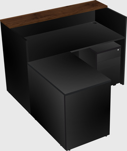 L-shaped modular reception