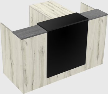 L-shaped modular reception