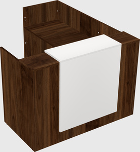L-shaped modular reception