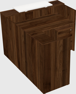 L-shaped modular reception