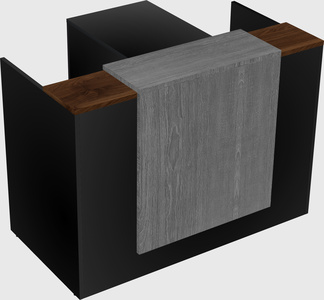L-shaped modular reception