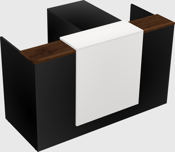L-shaped modular reception