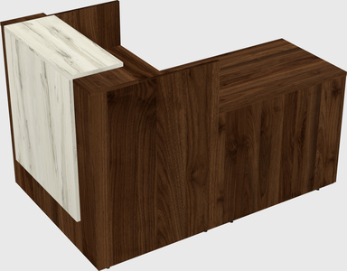 L-shaped modular reception