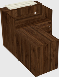 L-shaped modular reception