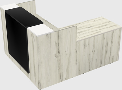 L-shaped modular reception