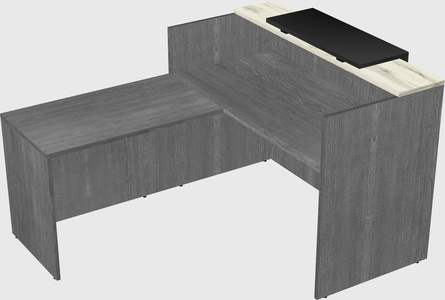 L-shaped modular reception