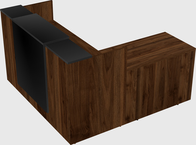 L-shaped modular reception