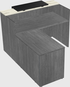 L-shaped modular reception