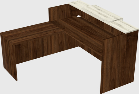 L-shaped modular reception