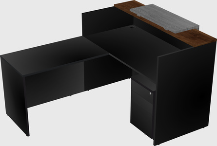 L-shaped modular reception
