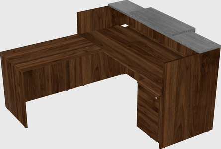 L-shaped modular reception