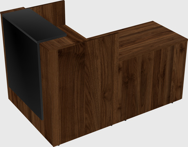 L-shaped modular reception