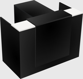 L-shaped modular reception