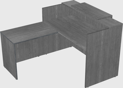 L-shaped modular reception