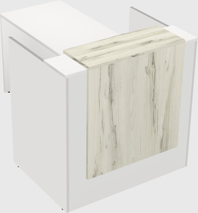 L-shaped modular reception