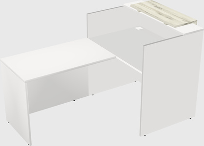 L-shaped modular reception
